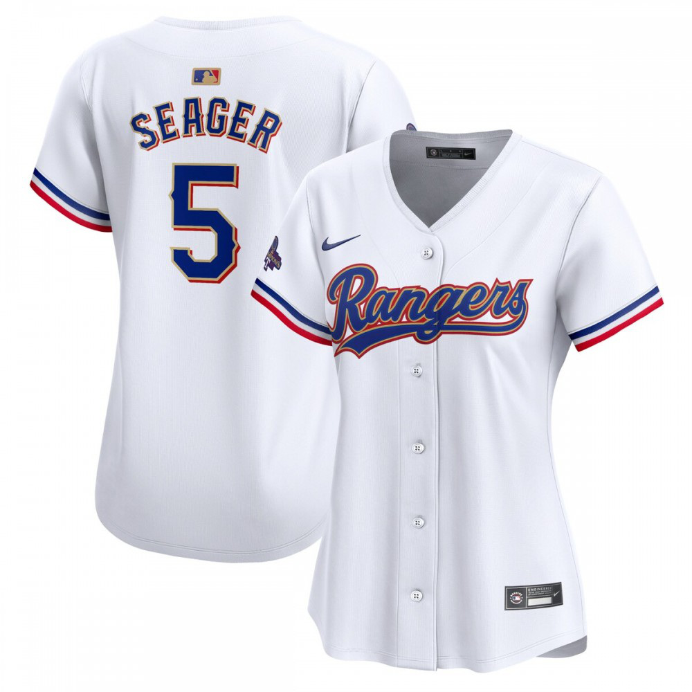 Corey Seager Texas Rangers Women's 2024 Gold Collection Limited Player Jersey – White-Pro Kit Vault | Brand New 26/27 Sports Jerseys